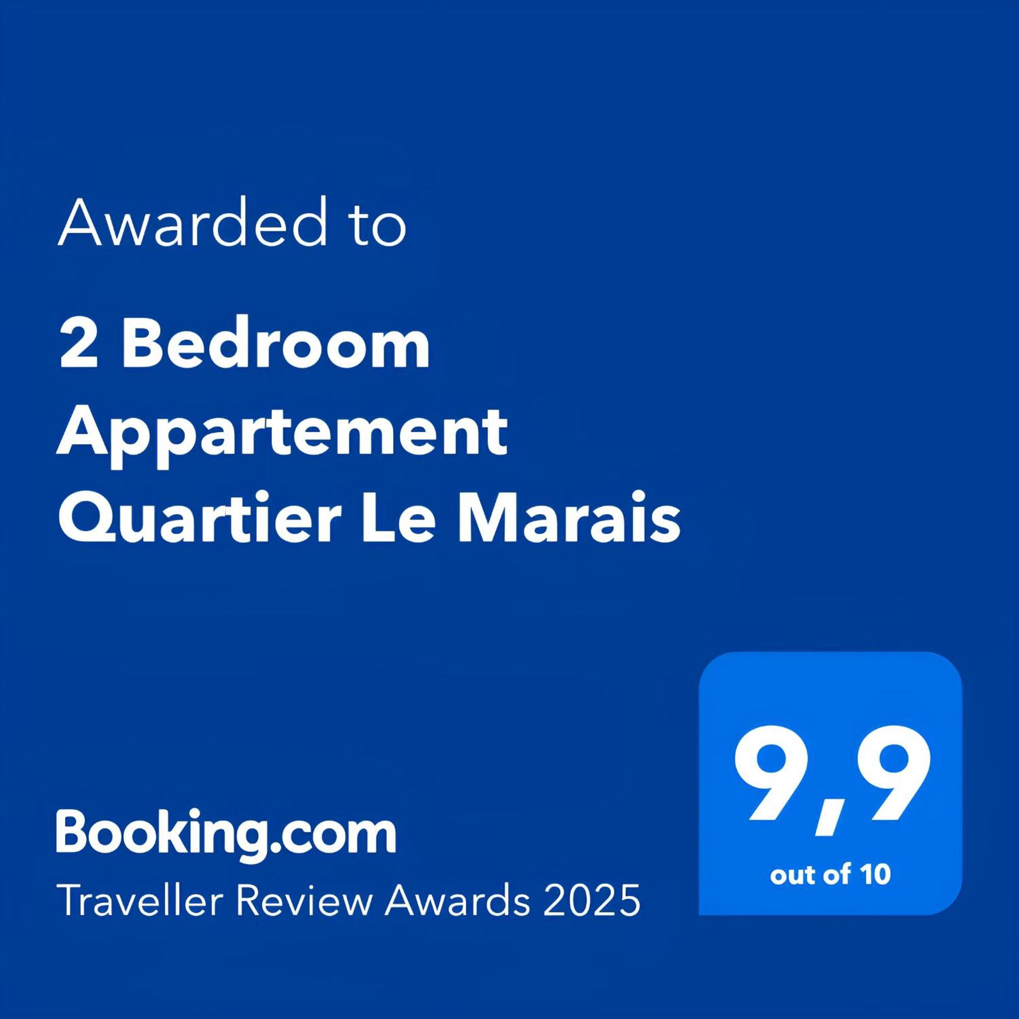 2 Bedroom Appartement Quartier Le Marais Free Netflix Paris Luaran gambar